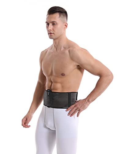 Umbilical Hernia Belt for men & women. Abdominal Binder - compression pad for naval (double thickness). Hernia support belt: ventral, incisional, epigastric, belly button hernias. Prevention aid (XXL)