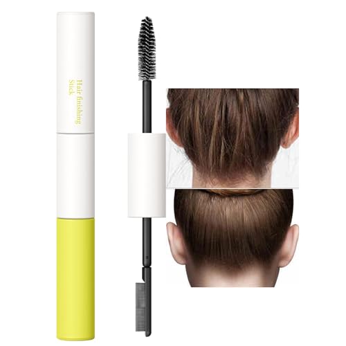 BestLand Double-Head Hair Finishing Stick ? Non-Greasy Flyaway Tamer with Mascara Brush & Comb Tip, Styling Gel Wax Stick for Bangs & Baby Hair Control