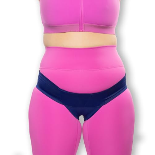 Women's Pelvic Support Belt ― Uterus Girdle for Prolapsed Bladder | Postpartum Recovery | Pain Relief | Low Waist - SAPPHIRE BLUE - XL