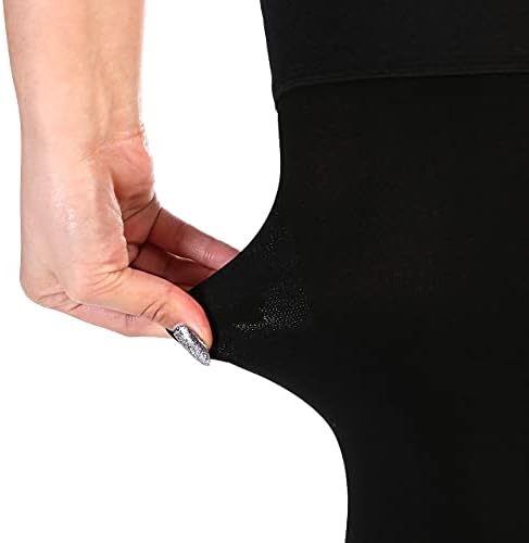 Leotruny Women Men 20-30 mmHg Support Open-Toe Thigh High Compression Stockings (C02-Black, Large (1 Pair))