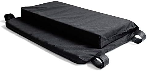 Hermell Products WC2218 Padded Wheelchair Foot Rest, 1 Count (Pack of 1), Black