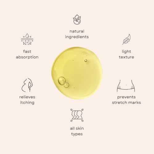 True Belly Serum Organic Firming & Hydrating Belly Oil,Gentle And Non-Irritating,Belly Oil For Pregnant Women,Reduce Sagging,Skin Nourishment Elasticity Support Serum