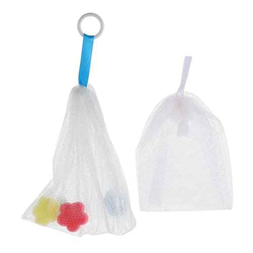 2pcs Soap Foaming Net Pouch for Face Wash Exfoliating Soap Saver Convenient Drawstring Design for All Skin Types Efficient Maker for Skincare Routine