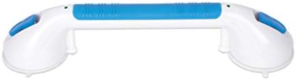 Carex Suction Shower Grab Bar – 16” Ultra Grip Shower Handle - Dual Locking Grab Bars for Bathtubs and Showers – Seniors, Disabled, Handicap, Elderly Assistance Product