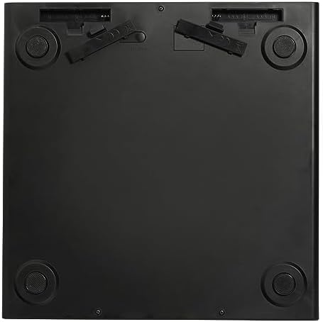 Taylor Digital Scales for Body Weight, Extra-High 440 lb Capacity, Thin Profile, Unique Blue LCD, Glass Platform, 12.2 x 12.2 Inches, Stainless Steel