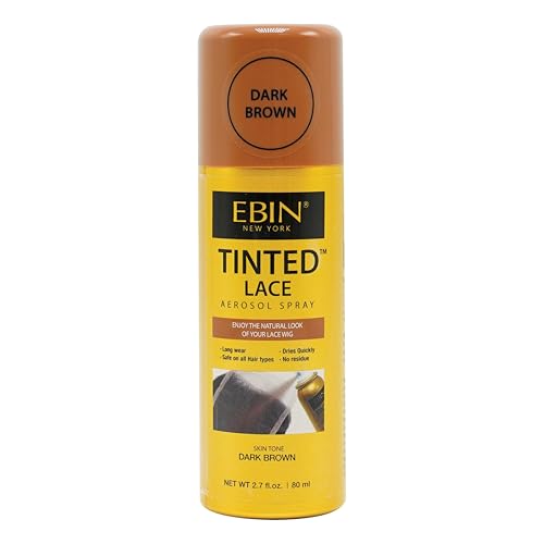 Spray - Dark Brown 2.7fl.oz/80ml | Seamless Lace Blending, Quick-Dry Formula, Natural Finish for Lace Front Wigs