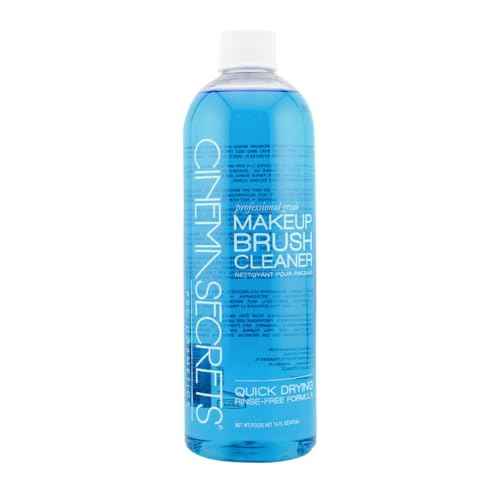 Cinema Secrets Original Blue Vanilla Makeup Brush Cleaner Solution - Professional Cleanser for Makeup Brushes - Quick-Drying, Rinse-Free Formula - Removes Stubborn Waterproof Make Up