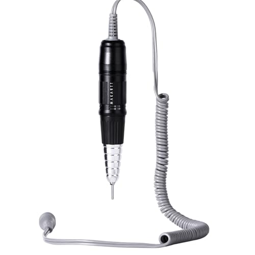 Makartt Nail Drill Handpiece for Up200 Machine:Professional Electric File Remove Gel Polish Poly Nail Gel Black B-05 Removing for Removing Acrylic Nail Polish Acrylic Nail Tools Black