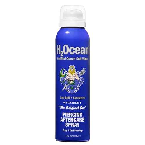 H2Ocean Piercing Aftercare Spray and Keloid Bump Removal? Sea Salt Spray for Body and Facial Piercings ? Ear, Nose, Navel, Oral & Body Piercing Cleaner, Aftercare Solution for New Piercings? 4oz