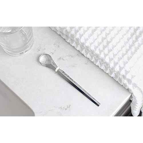 Tongue Sweeper Model P Medical Grade, Dishwasher Safe, Stainless Steel Tongue Cleaner, Reduce Bad Breath and Improve Taste, Preferred by Leading Dental Schools for Oral Hygiene, (1 Count)