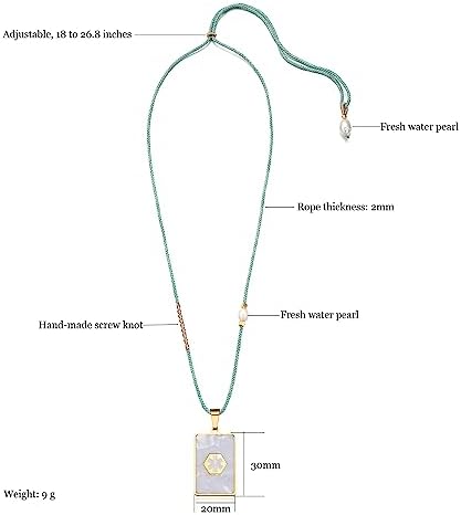 Medical Alert Necklace for Women Shell & Gold-Tone Stainless Steel Emergency ID Tag Pendant Necklace for Girls Custom Engraved Medical Alert Jewelry