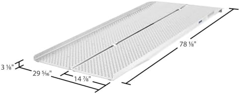 Silver Spring 6' Lightweight Aluminum Single Fold Wheelchair Ramp, 800 lb. Weight Capacity