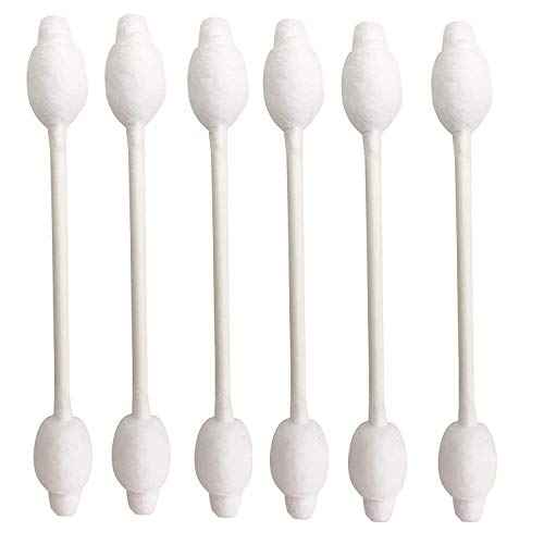Baby Cotton Swabs, Organic Chlorine-Free Safety Swabs for Kids or Newborn Babies, 100% Biodegradable Gentle Baby Qtips, Cruelty-Free & Hypoallergenic Children Cotton Buds (4 packs of 55 ct. Total 220)