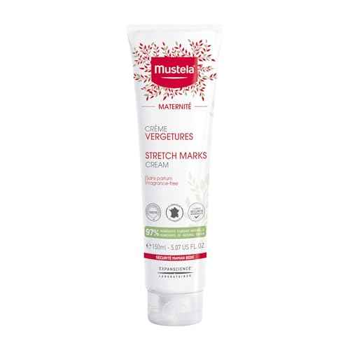 Mustela Maternity Stretch Marks Cream for Pregnancy - Natural Skincare Massage Moisturizer with Natural Avocado, Maracuja & Shea Butter - Lightly Fragranced or Fragrance Free - Various Sizes