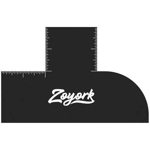 Barber Enhancement Card ? Hairline Stencil with Right Angle & Long Straight Edges ? Haircut Template with Extra Guide Lines ? Reusable Tool for Line-Ups, Fades & Edge-Ups (Black)