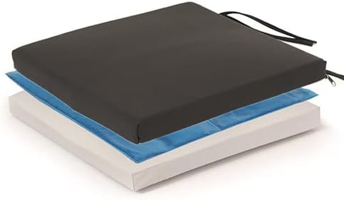 Protekt Bariatric Gel Wheelchair Cushion with Straps - 22" x 18" x 4"