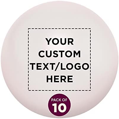 Custom Stress Balls for Adults, 10 Pack, Personalized Text, Logo, Hand Exercise, Perfect for Your Desk, Office, or Home, White