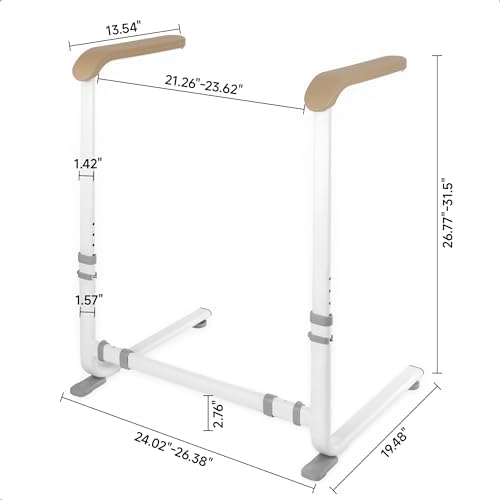 Couch Stand Assist with Handrails, Width and Height Adjustable Stand Assist Aid for Elderly, Up to 400 LBS, Sofa and Chair Lift Assist Devices for Seniors, Disabled and Patients, Brown