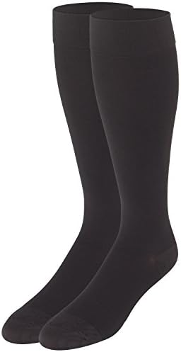 NuVein Medical Compression Stockings, 20-30 mmHg Support for Women & Men, Knee Length, Closed Toe, Charcoal, Medium