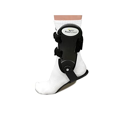 Brace Direct Semi-Rigid Active Ankle Brace for Sports - Maximum Support for Sprains & Injuries, Stabilizes & Protects Athletes Ankles Soccer, Running (XS - Right, Men 4-6.5 / Women 5-7.5)