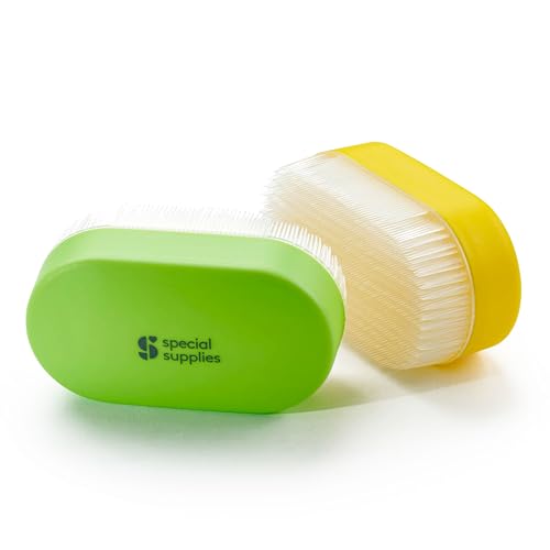 Special Supplies Sensory Brush Therapressure Therapy Brush for Occupational and Sensory Brushing, 6 Pack, Stimulating and Calming Tools for Kids and Adults, Soft Flexible Bristles, Latex Free