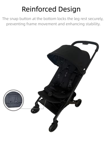 Leg Rest for Joolz AER+/AER Stroller - Provide Extra Leg Support for a Relaxed Ride, Easily Adjustable and Folds with Buggy for Joolz AER+/AER Stroller - Black
