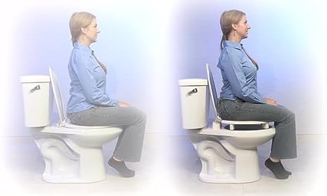 Centoco 3 inch Raised Toilet Seat for Seniors, Round, Closed Front With Cover, Plastic, Made in the USA, 3L440STS-001, White