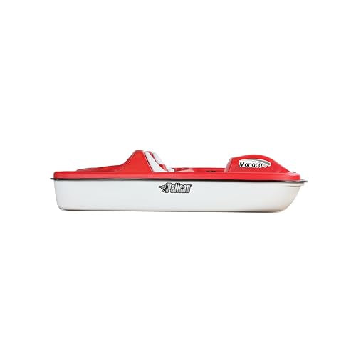 Pelican Sport - PEDAL BOAT MONACO - Adjustable 5 Seat Pedal Boat, Red/White