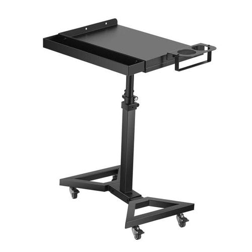 POARMEEY Tattoo Tray on Wheels Salon Rolling Tray Cart with Adjustable Height Angle Metal Tattoo Workstation and Storage for Artist Studio