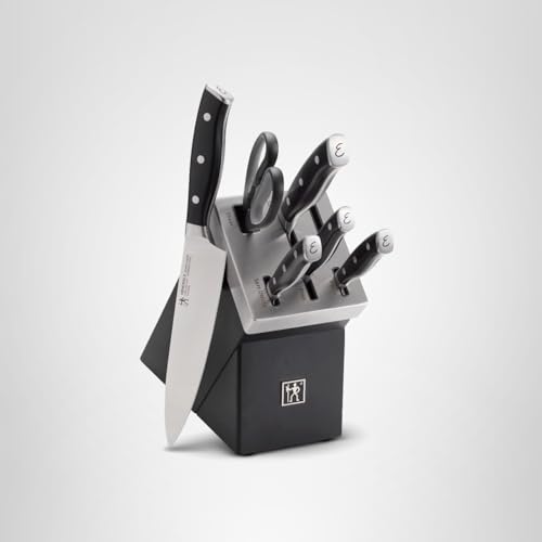 HENCKELS x EMERIL Lagasse The Nola Collection Razor-Sharp German 7-pc Self-Sharpening Knife Block Set, Made in Company-Owned German Factory with Special Formula Steel perfected for almost 300 Years