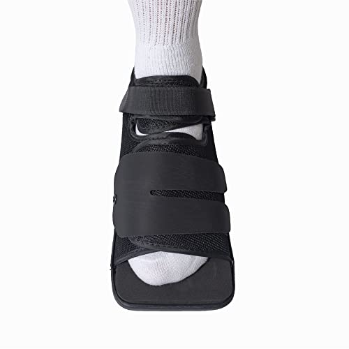 Brace Direct Square Toe Deluxe Post Op Shoe - Orthopedic Recovery Support for Broken Foot, Stress Fracture, Bunion, Hammer Toe, Diabetic Ulcer & Post-Surgery Healing Size XS – Men 4-5.5 / Women