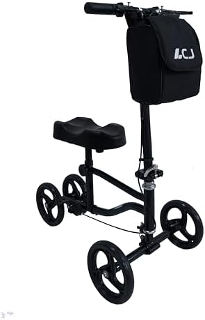 Knee Scooter,Economical Foldable Steerable Knee Walker,for Adults Foot Surgery,Injured Ankle Recovery Scoote