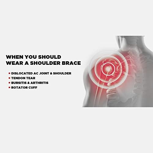 EVS SPORTS SB04 Shoulder Brace | Adjustable Compression with X-Strap Stabilizer for Injury Support