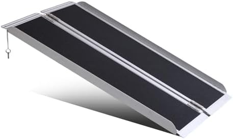 Portable Wheelchair Ramp 3FT,No-Slip Aluminum Folding Handicap Ramp 800lbs Load Capacaity,Wheel Chair ramp for Home Steps,Stairs,car