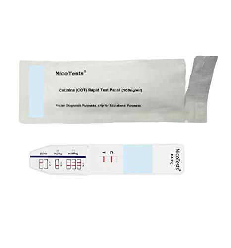 Vaping and E-Cigarette Nicotine/Cotinine 100 ng Urine Test - Easy to Use, Fast Results, Ultra Sensitive Test