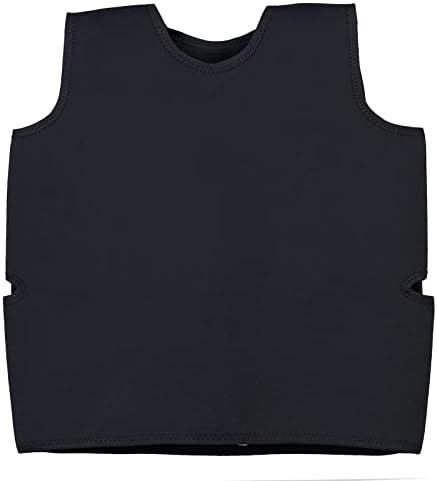 TOPARCHERY Black Deep Pressure Vest, Sensory Compression for Autism, Hyperactivity, Mood Processing Disorders (Small 14” x 24”)