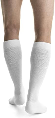 JOBST ActiveWear 20-30mmHg Compression Socks Knee High, Closed Toe, Cool White, X-Large