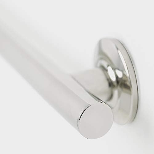 Seachrome 18-inch Coronado Designer Straight Bathroom Shower Grab Bar, Stainless Steel, Polished Chrome