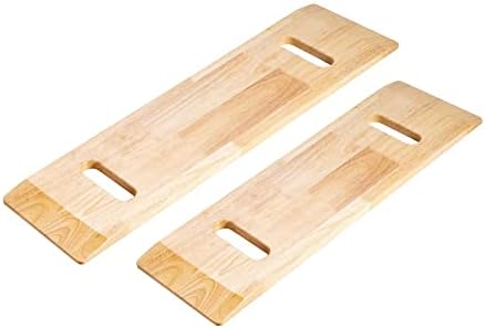 COW&COW 24" Wooden Transfer Board and 60" Belt Kit for Patient, Senior and Handicap Move Assist and Slide (24Inch)