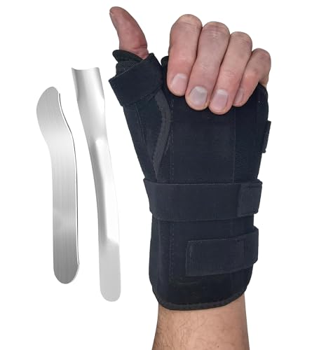 Thumb Spica Splint & Wrist Brace | Both a Wrist Splint & Trigger Thumb Brace to Support Sprains, Tendinosis, De Quervain's Tenosynovitis, Fractures | Arthritis & Carpal Tunnel Pain (Left Hand L)