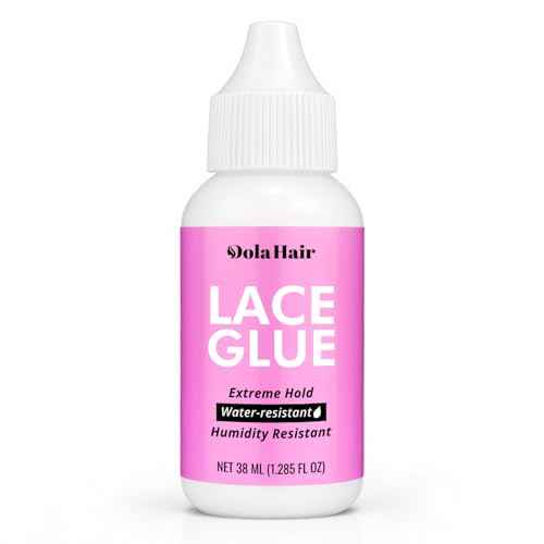 Dolahair Extreme Hold Lace Glue for Wigs, Waterproof, Invisible Bonding, 1.3 Ounce