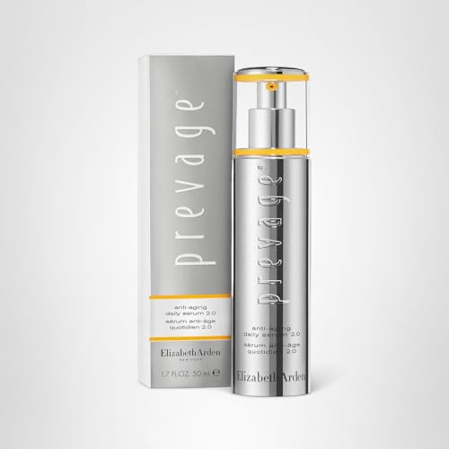 Elizabeth Arden PREVAGE Anti-Aging Face Serum 2.0 for Women, Brightening & Dark Spot Correcting Skincare, With Antioxidant Idebenone Technology, 1.7 Fl Oz