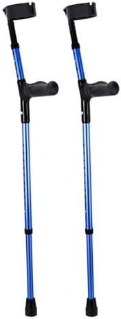VEVOR Forearm Crutches for Adults, 11-Level Height Adjustable Walking Crutches with 4-Level Upper Cuff, Lightweight Aluminum Medical Support Crutches for Leg Injury Surgery Disabled, 1 Pair (350LBS)