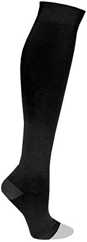 Truform Surgical Stockings, 18 mmHg Compression for Men and Women, Knee High Length, Open Toe, Black, 3X-Large