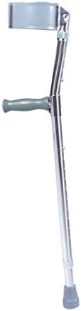 Drive Medical Forearm Crutch, Gray, Tall Adult
