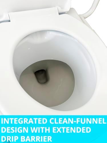 Platinum Health PerfectHeight™ Raised Toilet Seat with Arms. Adjustable Height Now and The Future. Integrated Clean-Funnel. Never Loosens