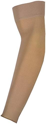 Truform Lymphedema Compression Arm Sleeve, 20-30 mmHg Post Mastectomy Support, Beige, Small