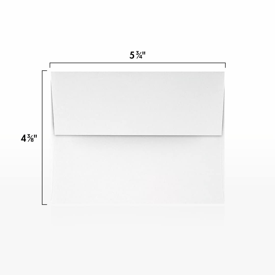 LUXPaper A2 Invitation Envelopes (4 3/8 x 5 3/4) - 70lb. Classic Linen Avon Brilliant White (1000 Qty.) | Perfect for Invitations, Announcements, Sending Cards, RSVP Cards | 4870-70AWLI-1M