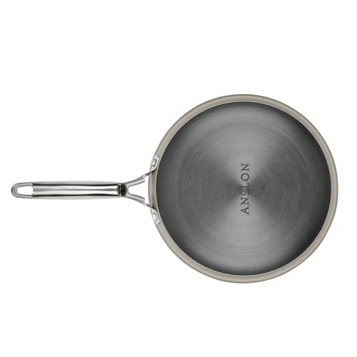 Anolon Achieve Hard Anodized Nonstick Cookware Pots and Pans Set, 9 Piece - Silver