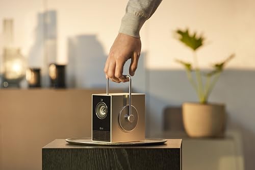 LG CineBeam Q HU710PB 4K Smart Portable Projector with Auto Screen Adjustment, Auto Focus, RGB Laser, Up to 154% DCI-P3